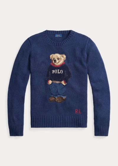 Women's Polo Ralph Lauren Polo Bear Cotton-Blend Sweater | 482697SOP